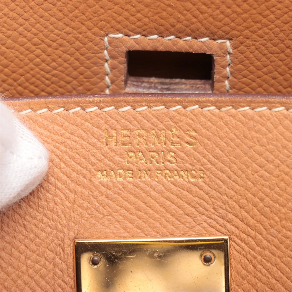 ゴールド オータクロア32 HERMES エルメス - ハンドバッグ エルメス