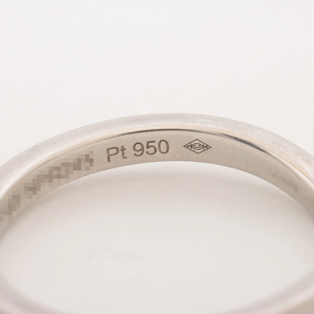 カルティエ バレリーナ カーブ ウェディング リング Pt950 3.3g