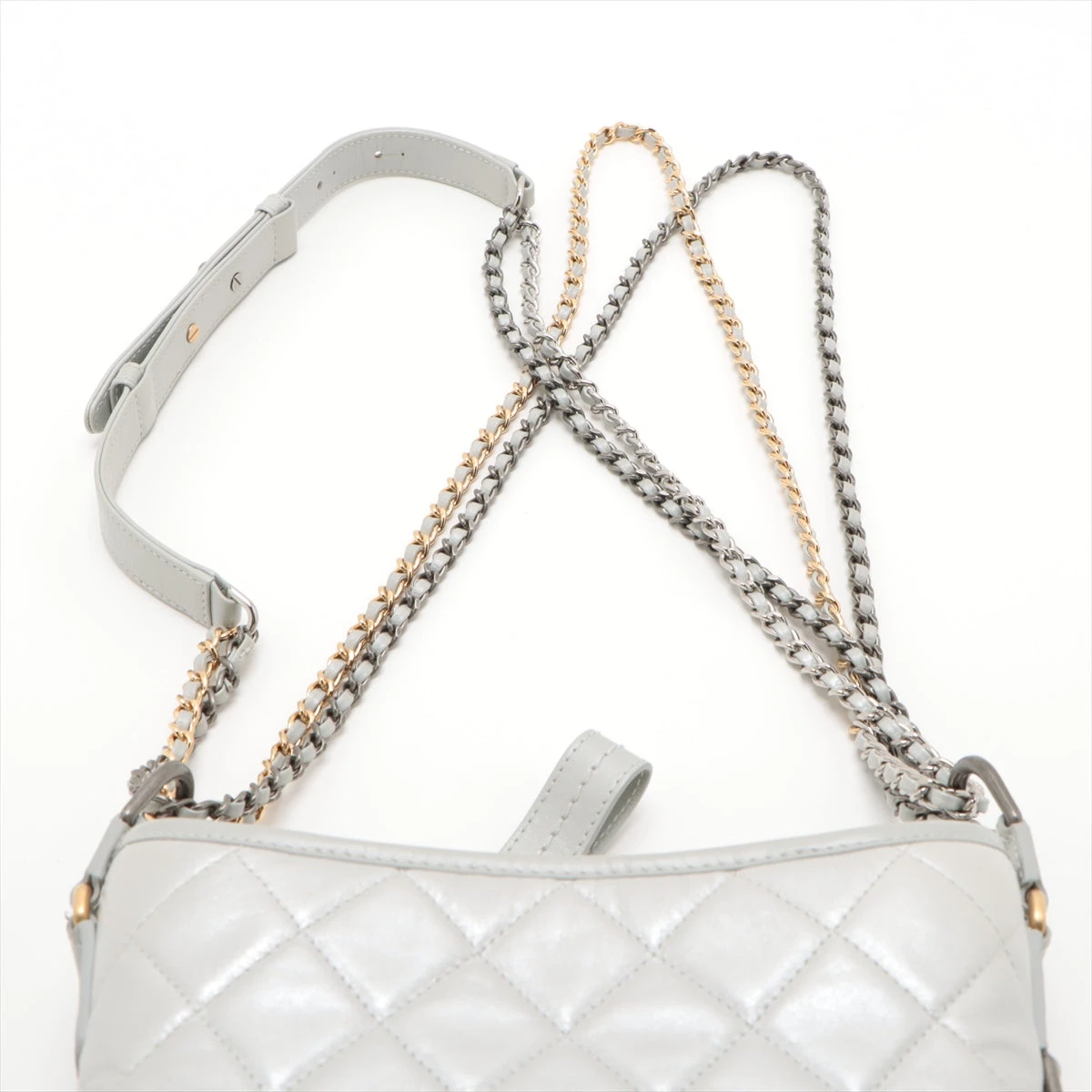 CHANEL シルバー ガブリエルドゥ　マトラッセ チェーンショルダーバッグ CHANEL - レア シャネル ガブリエルドゥ ショルダーバッグ