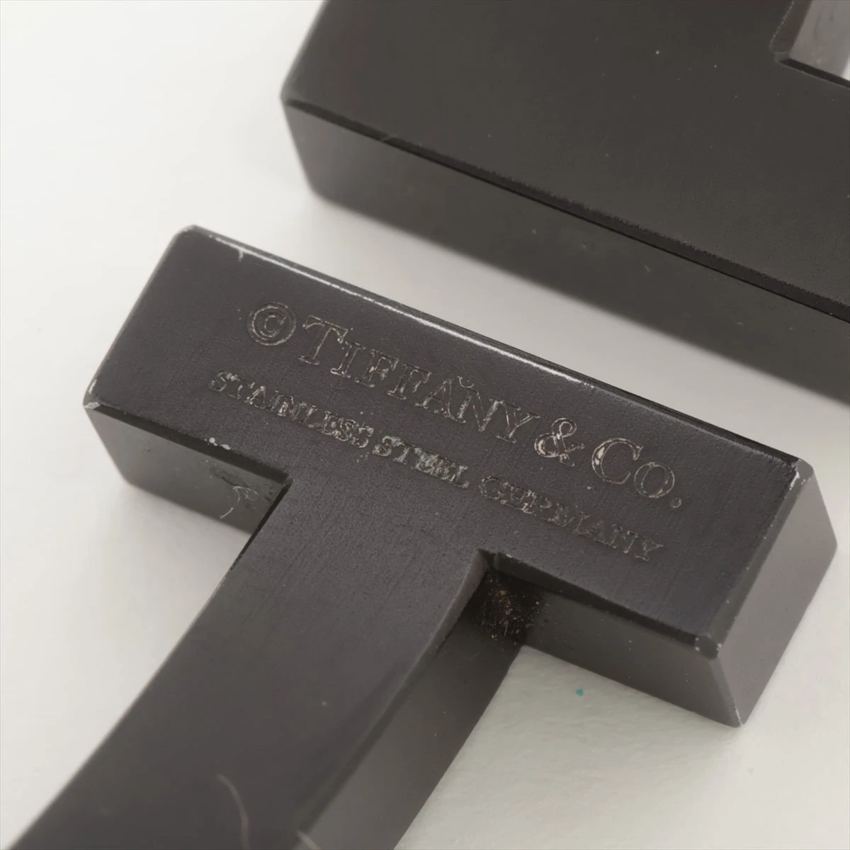 ティファニー Tスクエア ブレスレット SS ブラック A3387070｜中古 