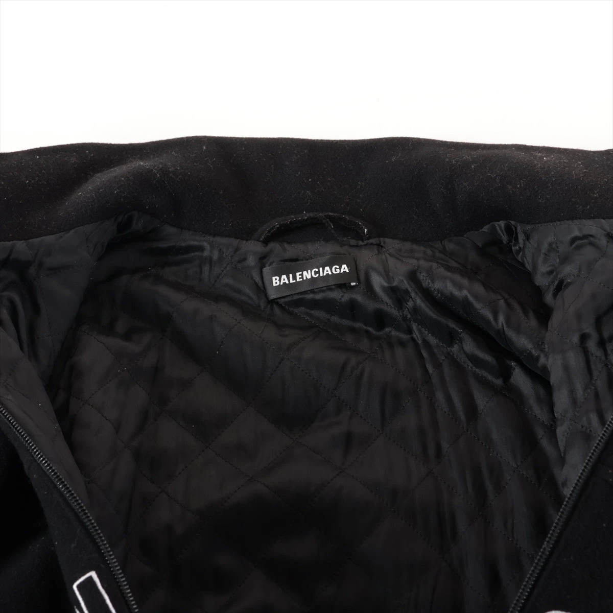 バレンシアガ 18年 ウール ジャケット 44 メンズ ブラック 534315 タグ
