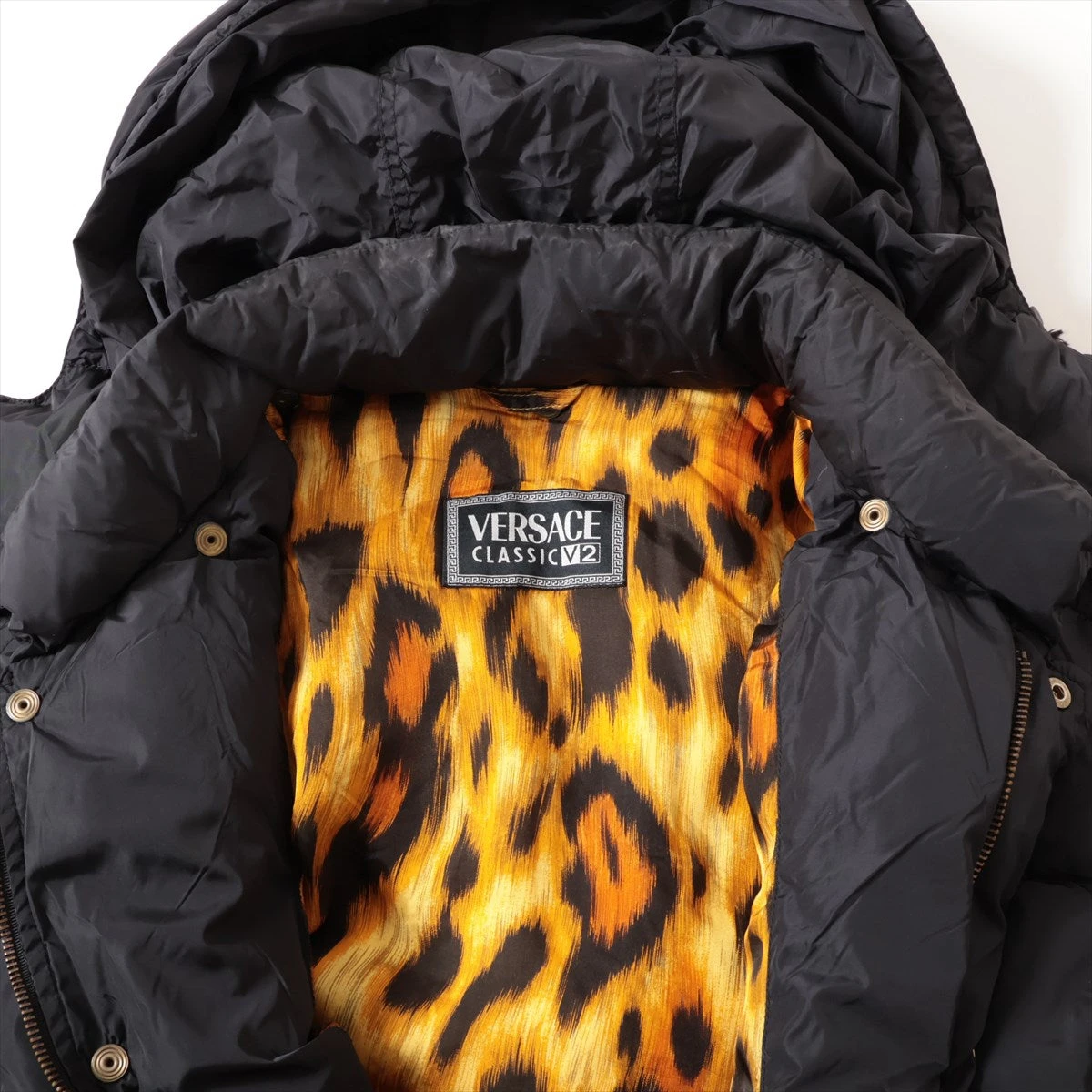 BLACKMARKET様用　VERSACE ゴールド ブラック ダウンジャケット BLACKMARKET様用VERSACE ゴールド ブラック ダウンジャケット