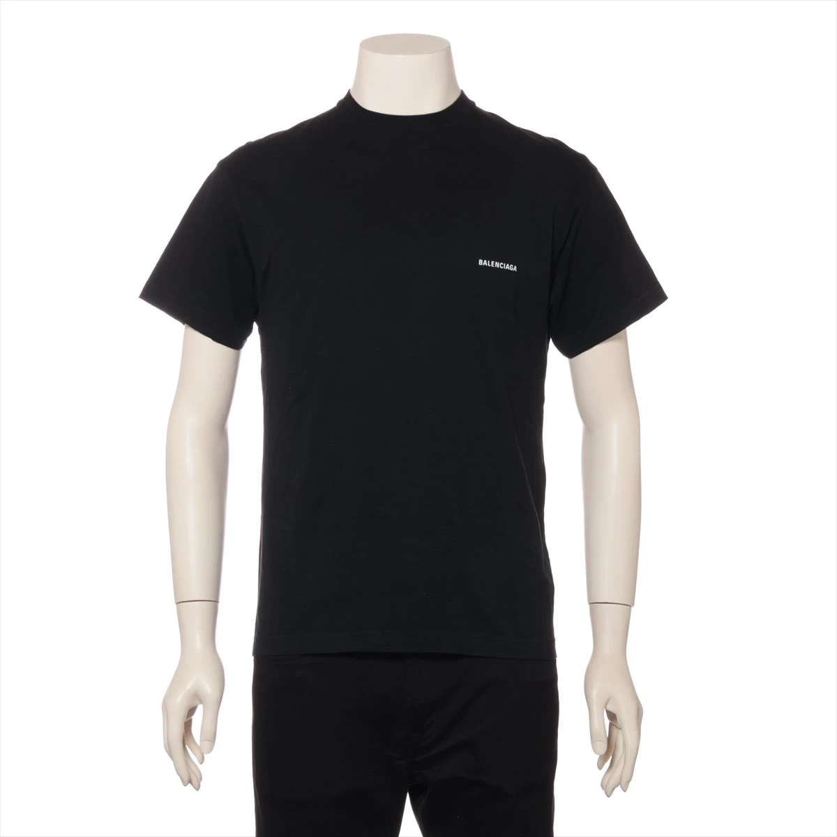 バレンシアガ 21年 コットン Tシャツ M メンズ ブラック 613969 