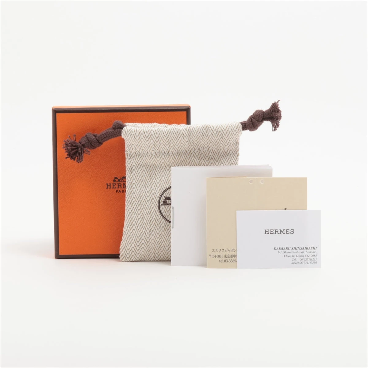 エルメス ミニマイヨン ピアス(両耳用) GP ゴールド×ピンク A3383316