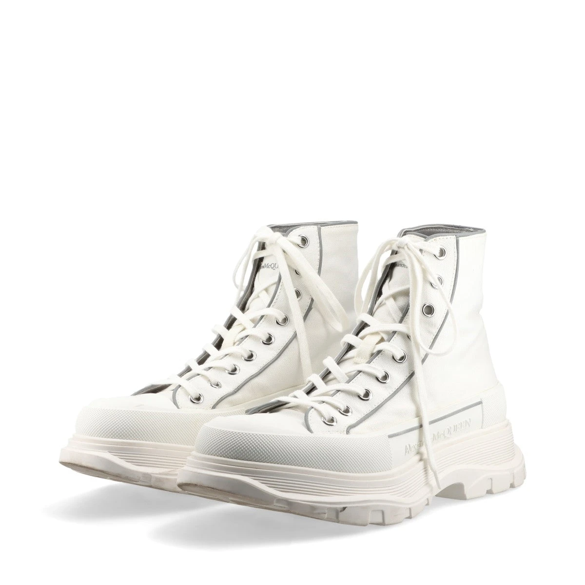美品✨アレキサンダーマックイーン バイカラー レザーシューズ 43 アレキサンダーマックイーン レザー ハイカットスニーカー 43 メンズ