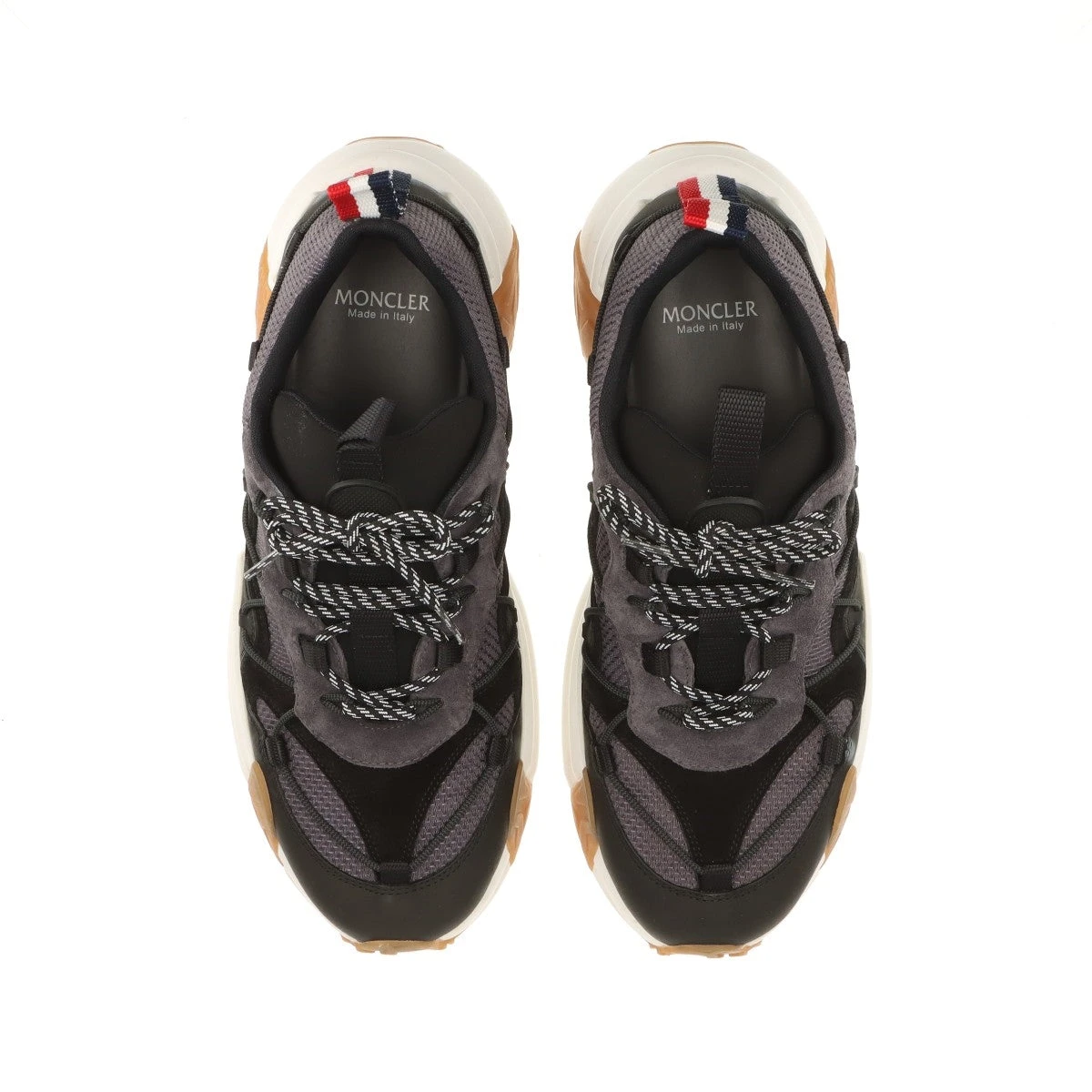 モンクレール Compassor メッシュ×レザー スニーカー 41 メンズ グレー 