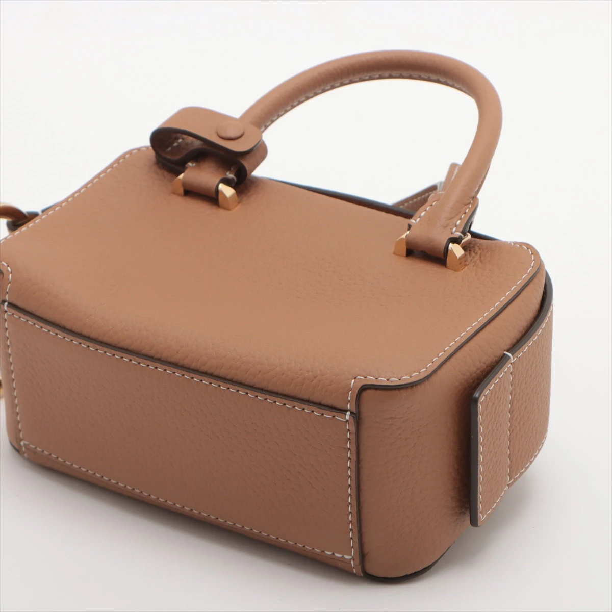 デルボー クールボックス ナノ レザー 2WAYハンドバッグ ブラウン  