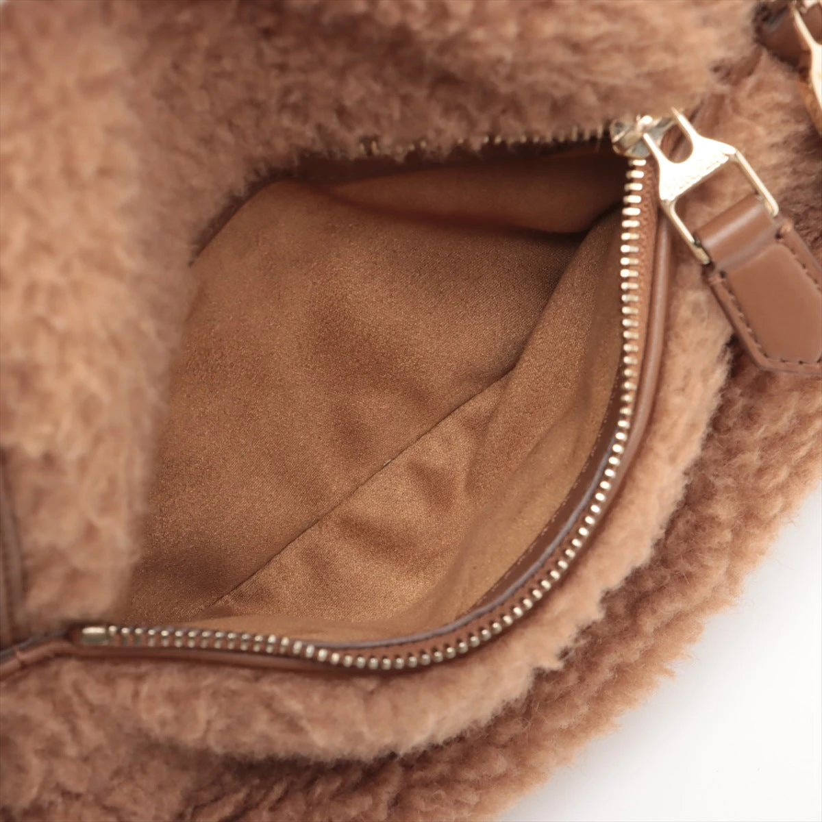 マックスマーラ テディベア ボア バックパック/リュック ブラウン