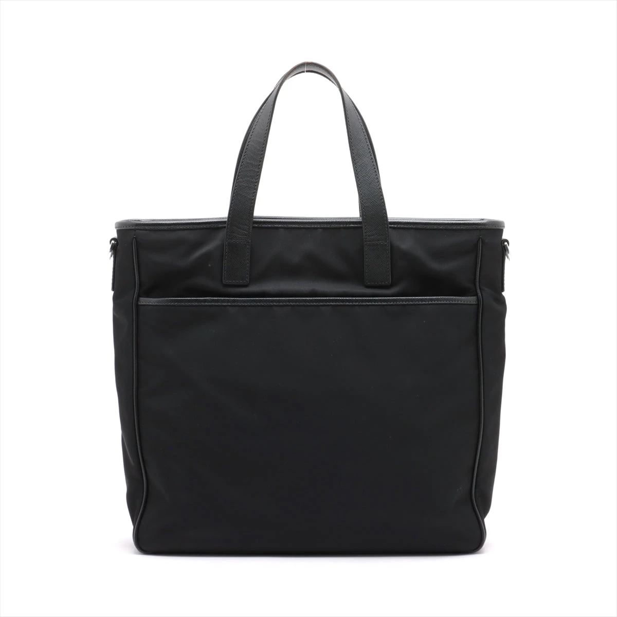 PRADA 2VG033 トートバッグ テスートサフィアーノ プラダ テスート×サフィアーノ トートバッグ ブラック 2VG033