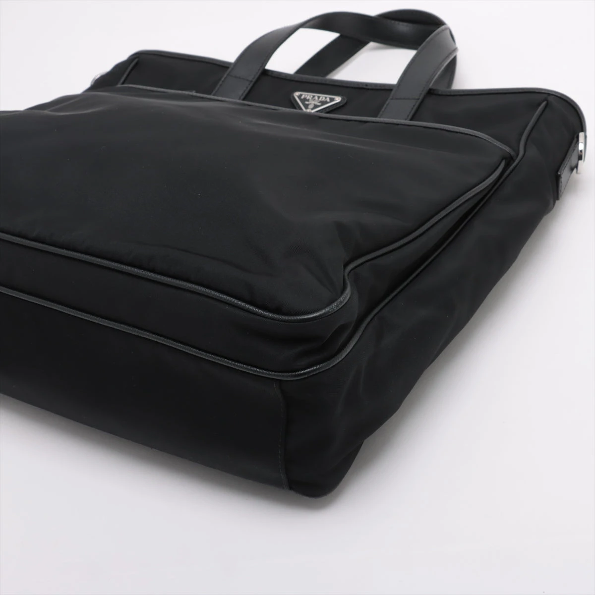PRADA 2VG033 トートバッグ テスートサフィアーノ プラダ テスート×サフィアーノ トートバッグ ブラック 2VG033