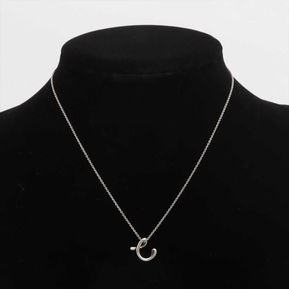 ティファニー Tiffany カフス アルファベット N シルバー925 ティファニー アルファベット ネックレス 925 2.4g シルバー