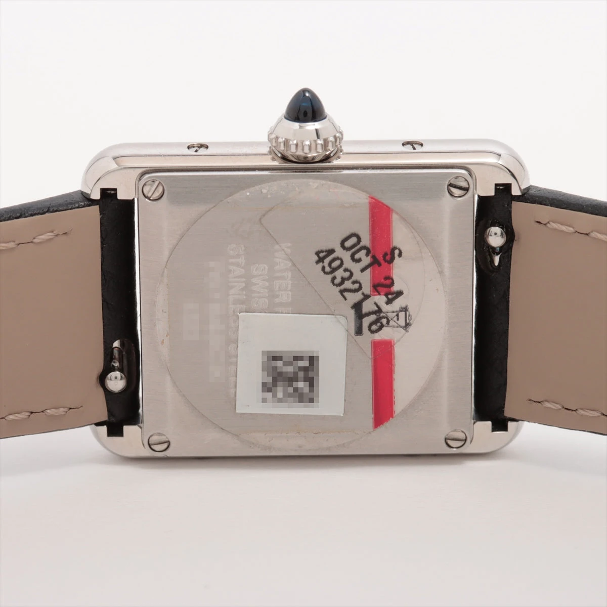 カルティエ タンクマスト WSTA0042 SS×革 QZ シルバー文字盤