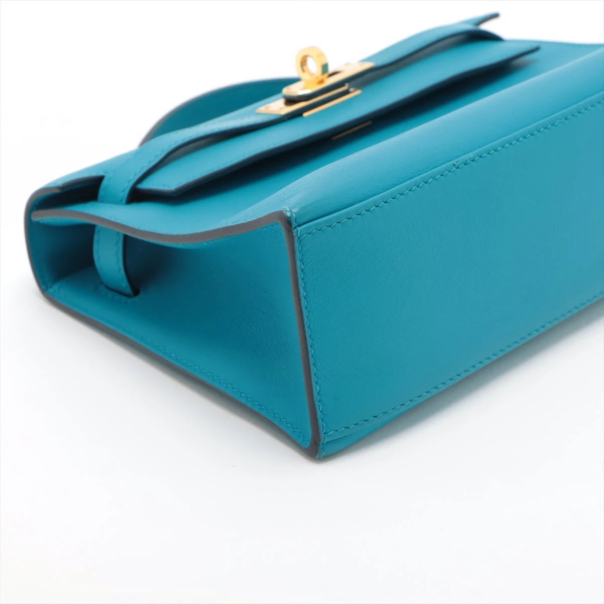 エルメス ポシェットケリー ミニ スイフト ブルーフリーダ