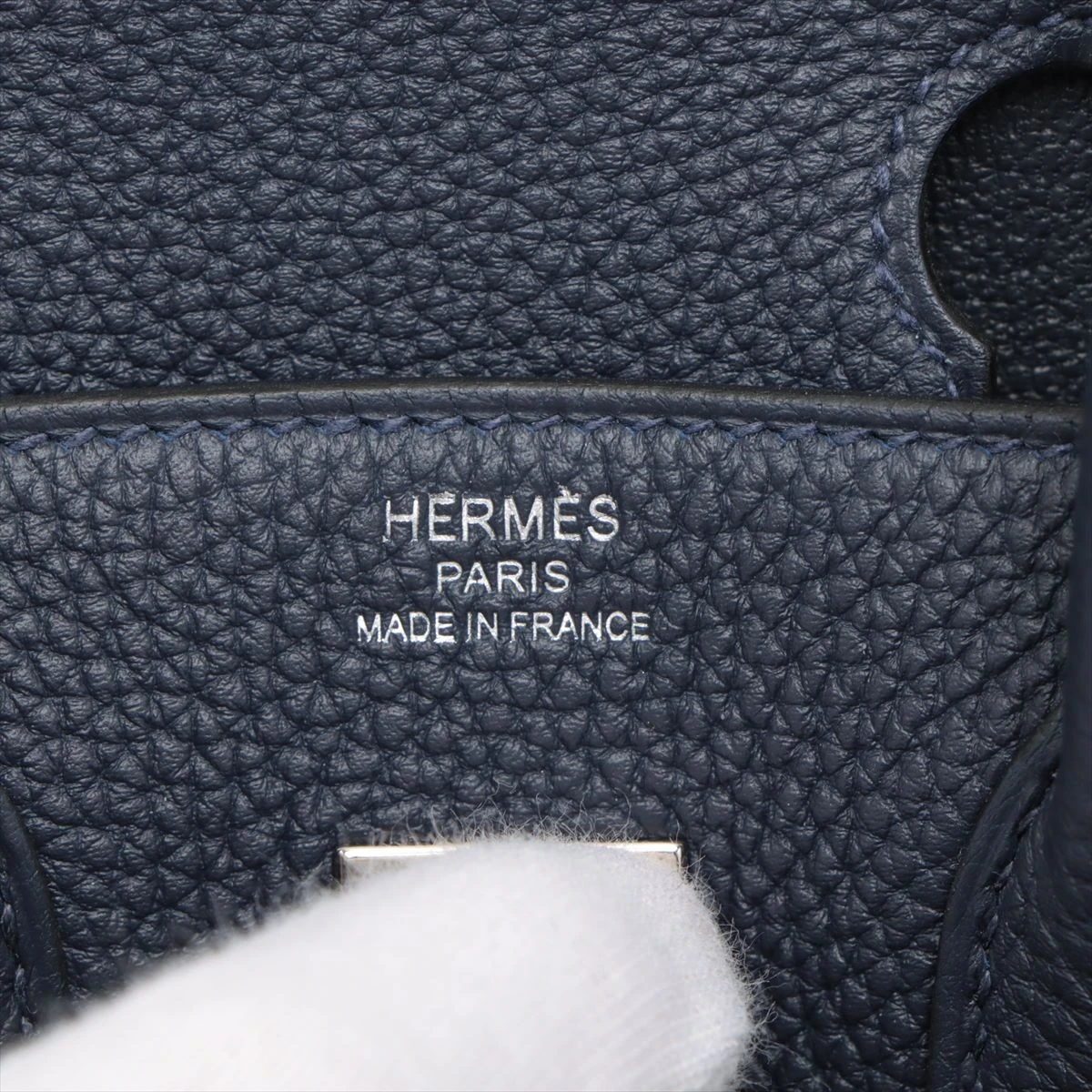 エルメス バーキン25 トゴ ブルーニュイ シルバー金具 Y:2020年