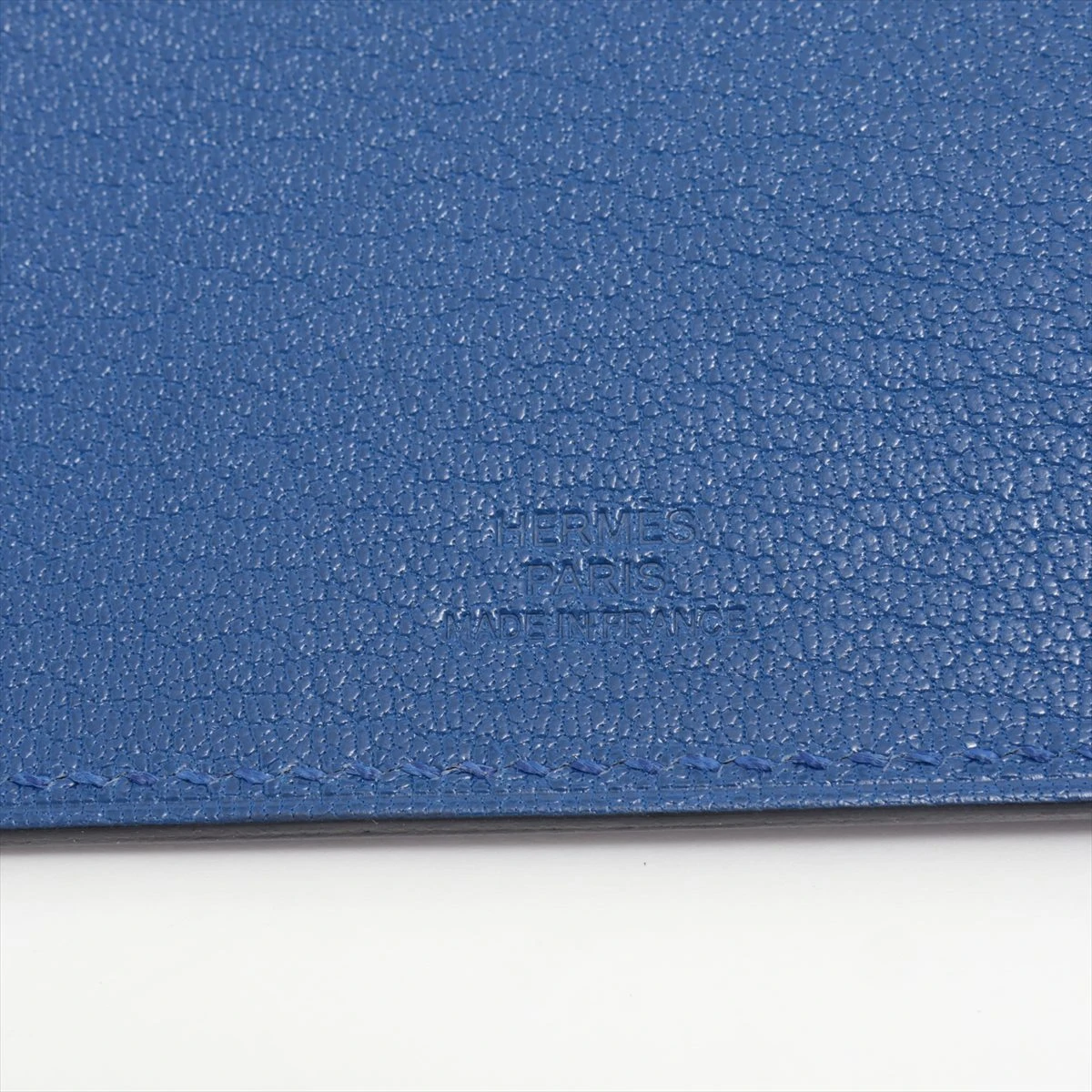 エルメス タルマックPM シェブルミゾル パスポートケース ブルー