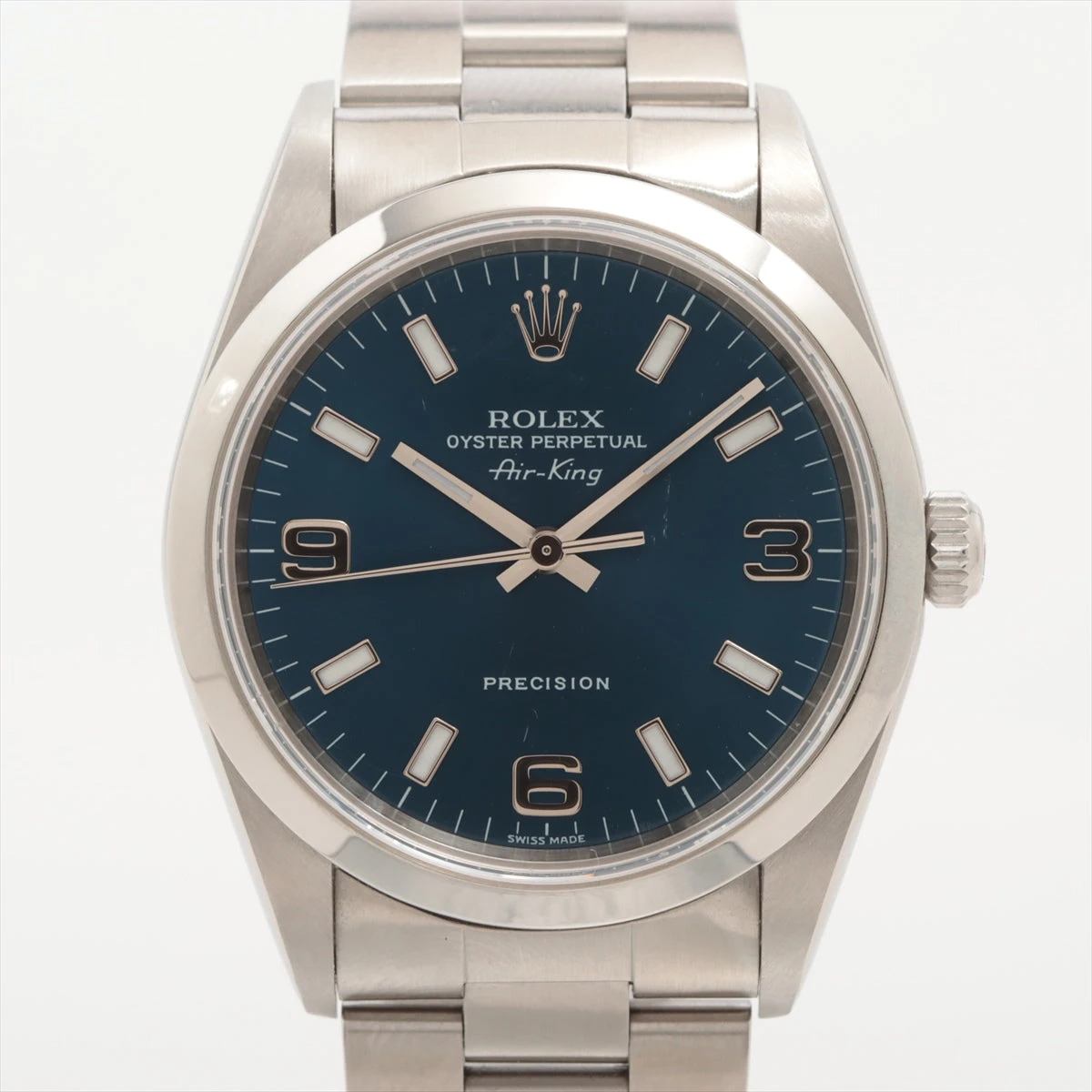 yasu　ROLEXロレックスAIR KINGエアキング14000M ロレックス エアキング 14000M SS AT 青文字盤 A3400932｜中古ブランド