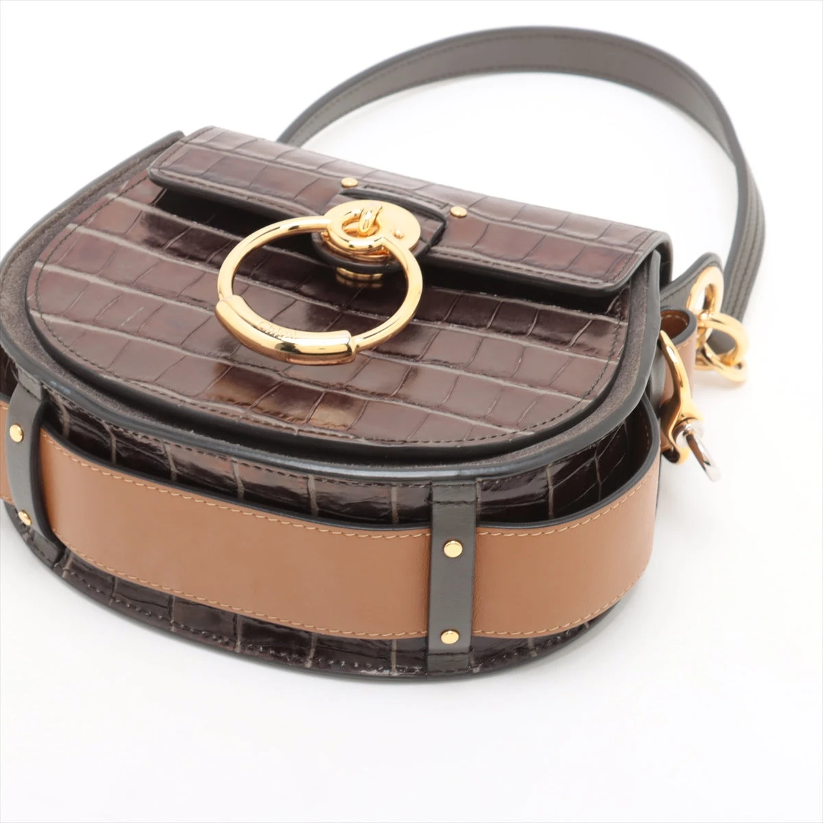 Chloe クロエ クロコショルダーバッグ 定価33万円（CHALOE