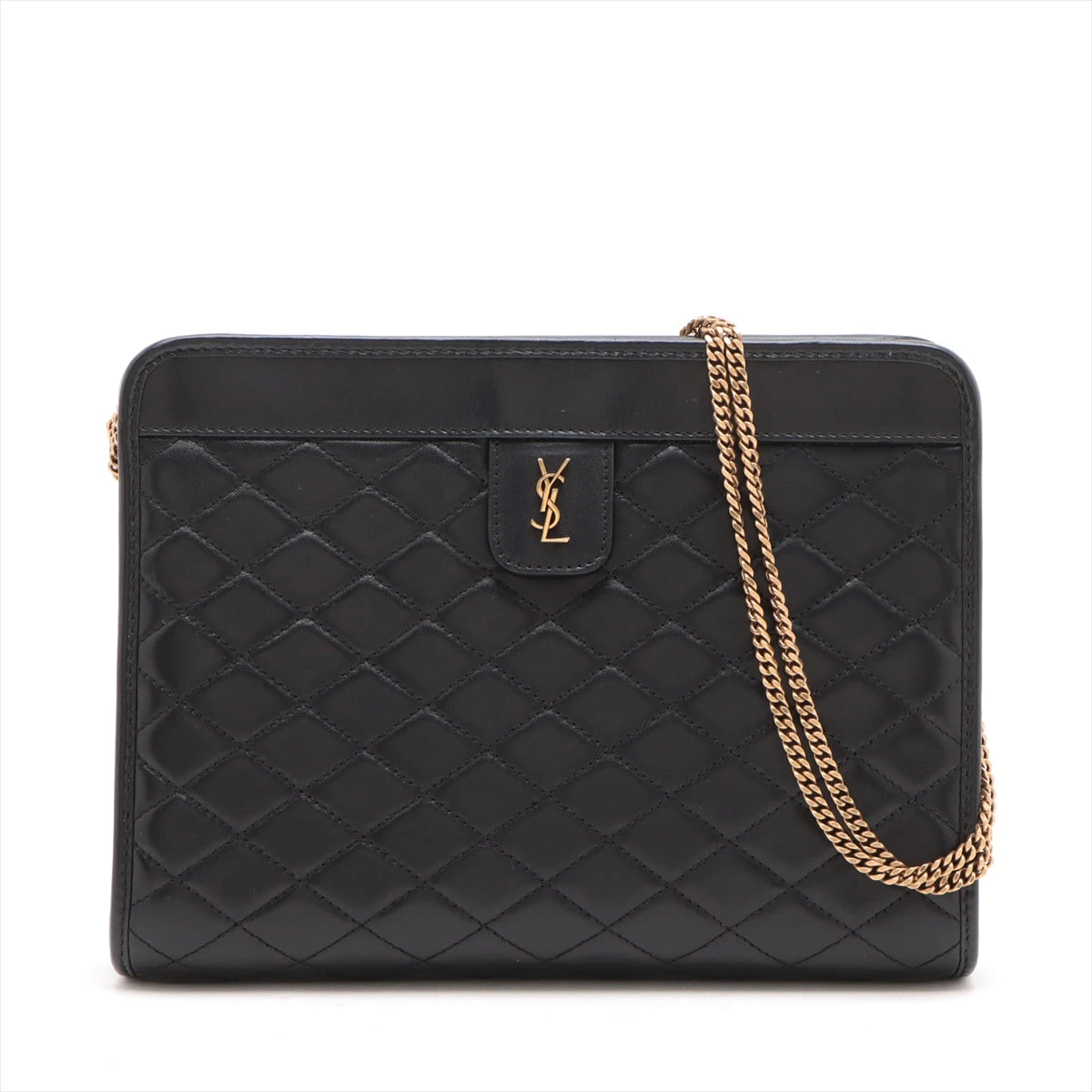サンローランパリ モノグラム レザー チェーンショルダーバッグ