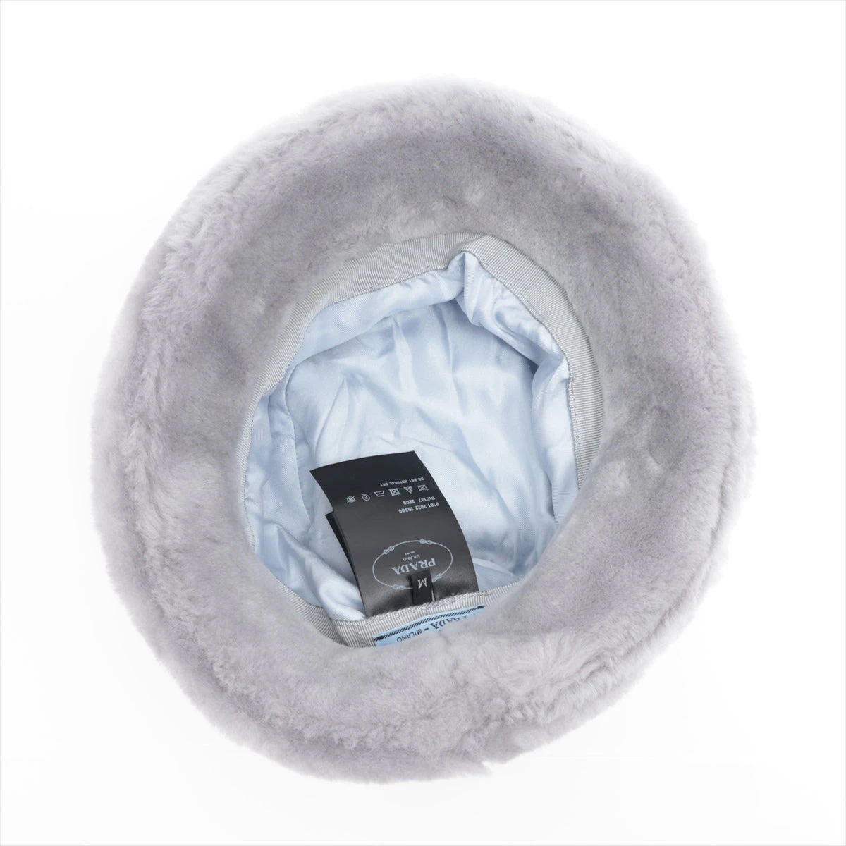 PRADA グレー ファーバケットハット PRADA グレー ファーバケットハット