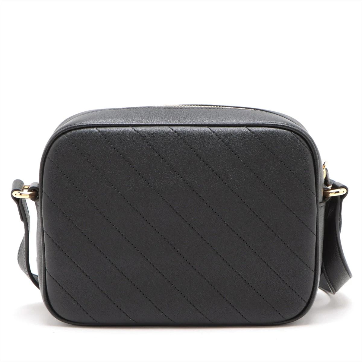 Gucci ブラックレザーショルダーバッグ GUCCI グッチ ロゴ ショルダーバッグ ワンショルダー レザー