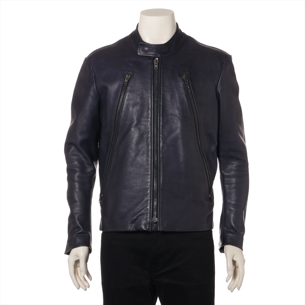 【しゅう】MaisonMargiela ノーカラージャケット　ネイビー メゾンマルジェラ ネイビー ジャケット しゅう】MaisonMargiela