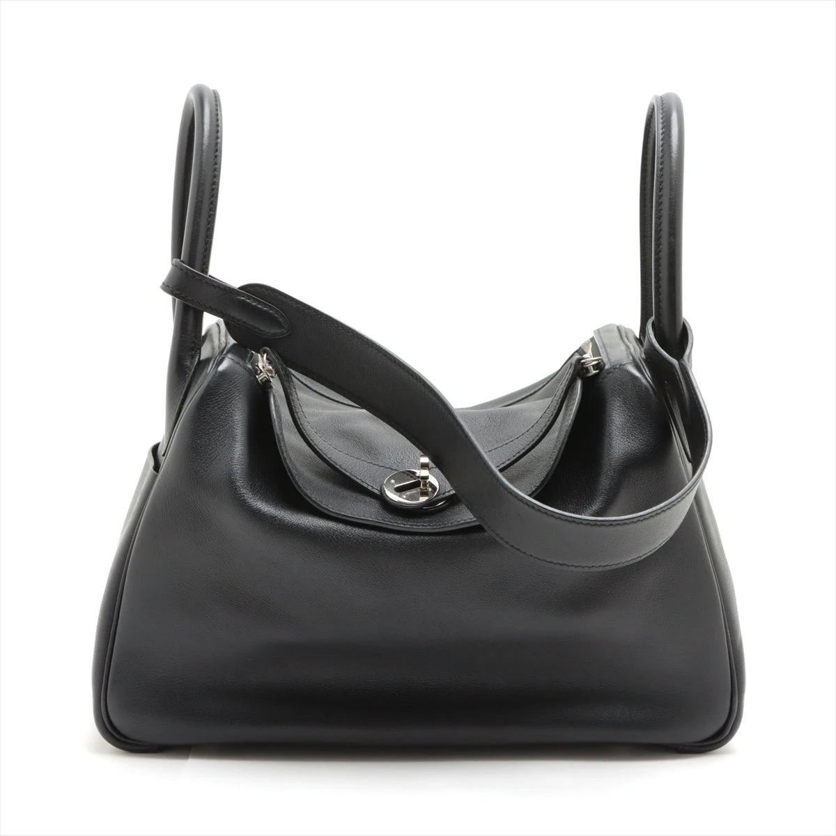 エルメス リンディ30 ヴォースイフト ブラック シルバー金具 □K:2007  