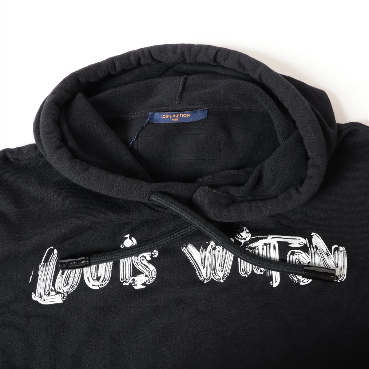 Louis Vuitton 22年春夏ブラックプルオーバーパーカーRM221