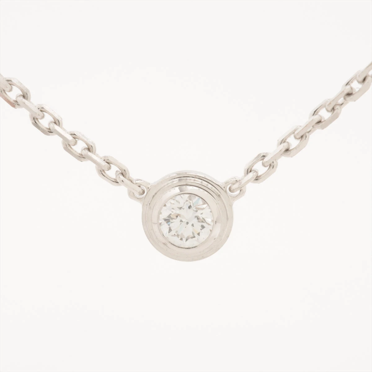 カルティエ ダムール XS ダイヤ ネックレス 750(WG) 2.4g ZZ021515