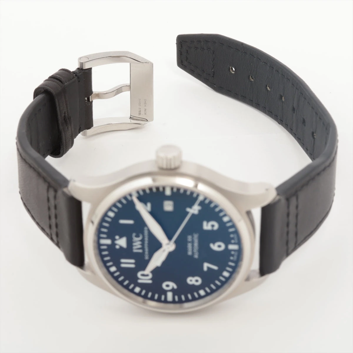 IWC パイロットウォッチ マークXX IW328201 SS×革 AT 黒文字盤