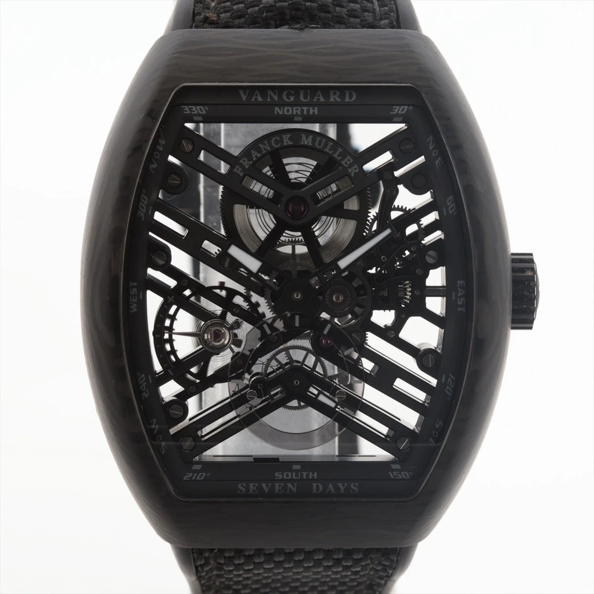 フランクミュラー ヴァンガード 7デイズ カーボン×ラバー 手巻き