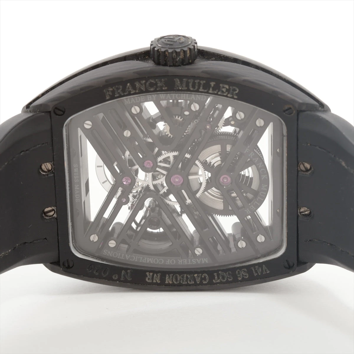 ヴァンガード フランクミュラー ヴァンガード 7デイズ カーボン×ラバー 手巻き