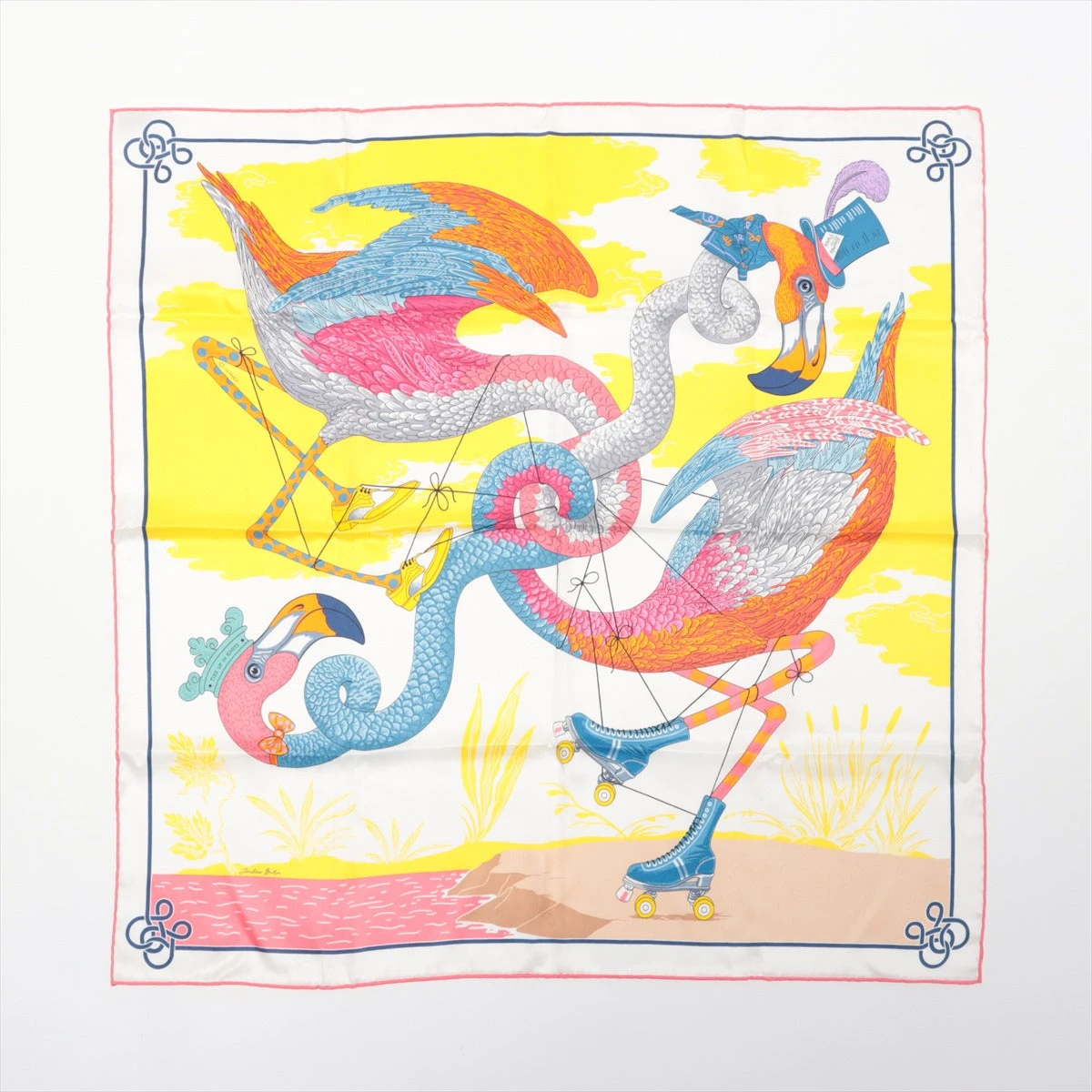 【お洒落♪】HERMES カレ70 Tout en Tresseスカーフ tout-en-tresse-scarf-70--