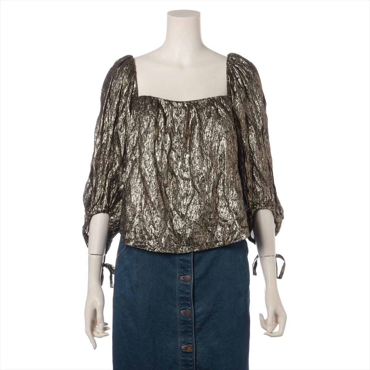 【美品】SAINT LAURENT PARIS シャツ F36 サンローランレーヨンシャツF36