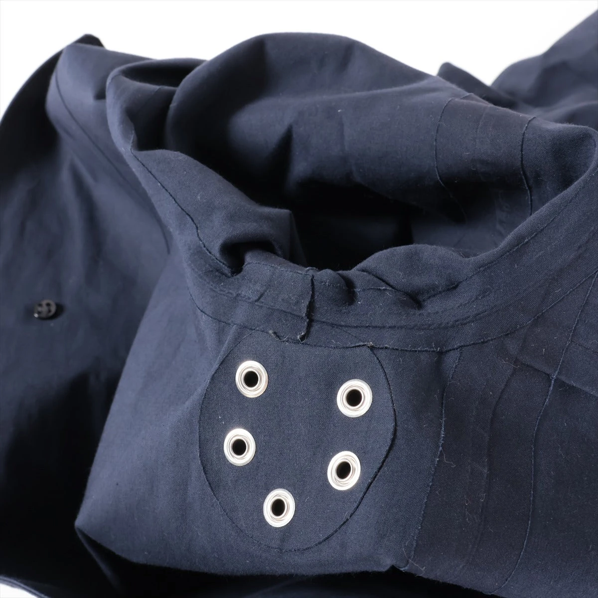 マッキントッシュ コットン ゴム引きコート 40 メンズ ネイビー