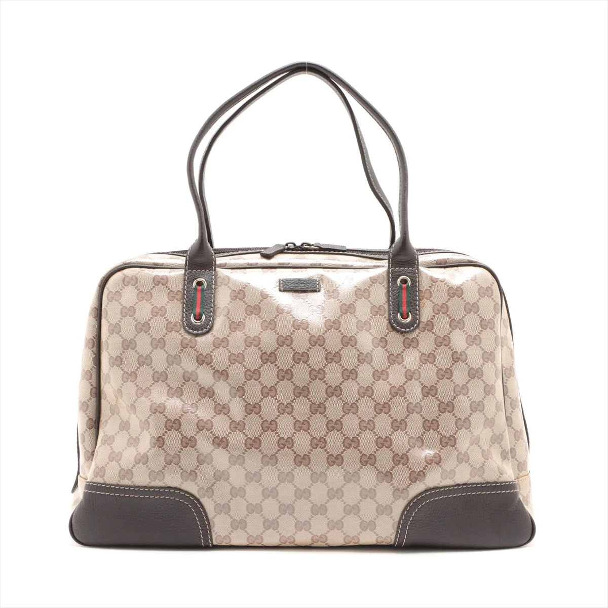 グッチ GGクリスタル ボストンバッグ ブラウン 293595 AP100494｜中古