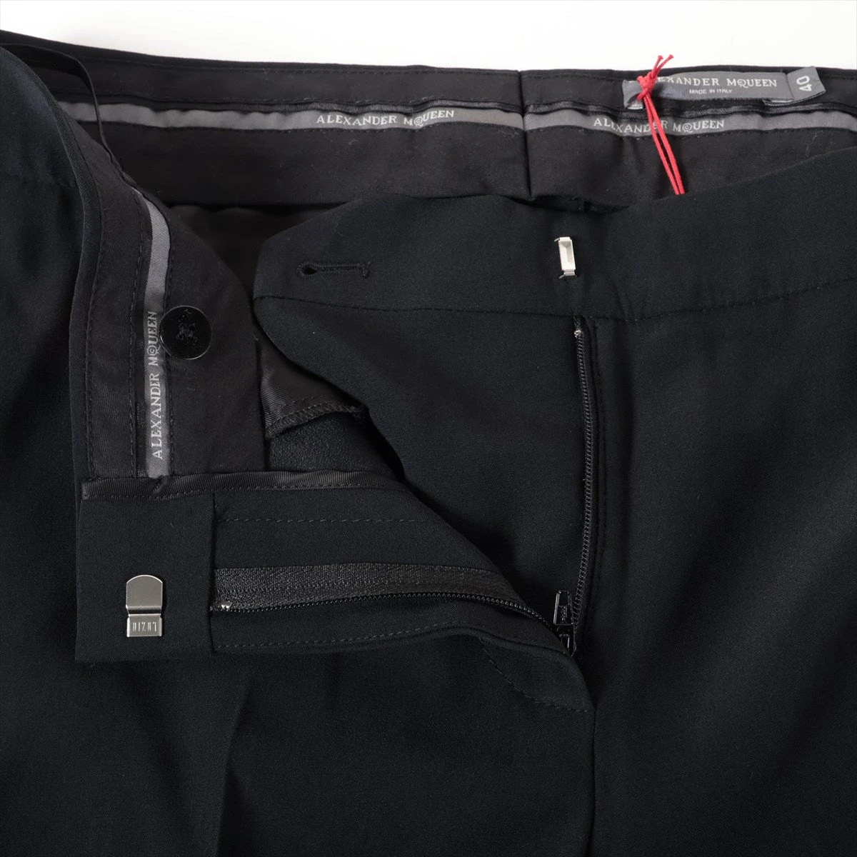 アレキサンダーマックイーン 18年 アセテート×レーヨン スラックス 40