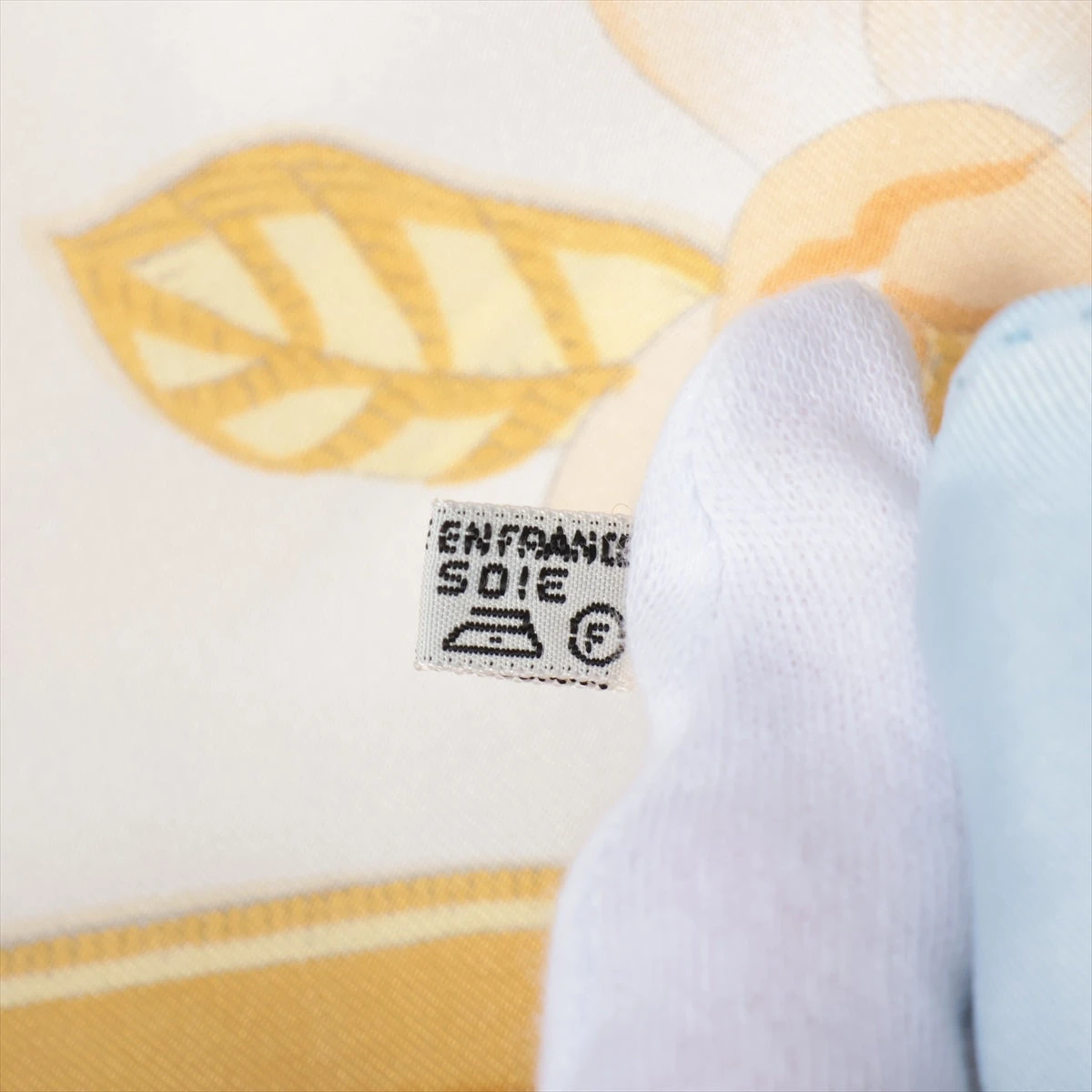 エルメス カレ90 Caraibes カリブ鳥 スカーフ シルク ブルー