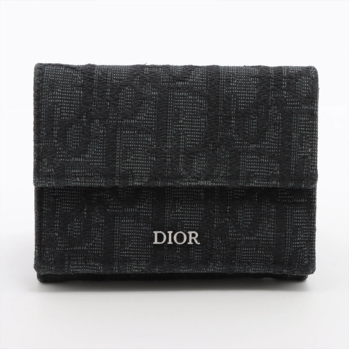 極美品✨ ディオール トロッター柄 オブリーク ロゴ金具 キャンバス ブラック 極美品✨ ディオール トロッター柄 オブリーク ロゴ金具