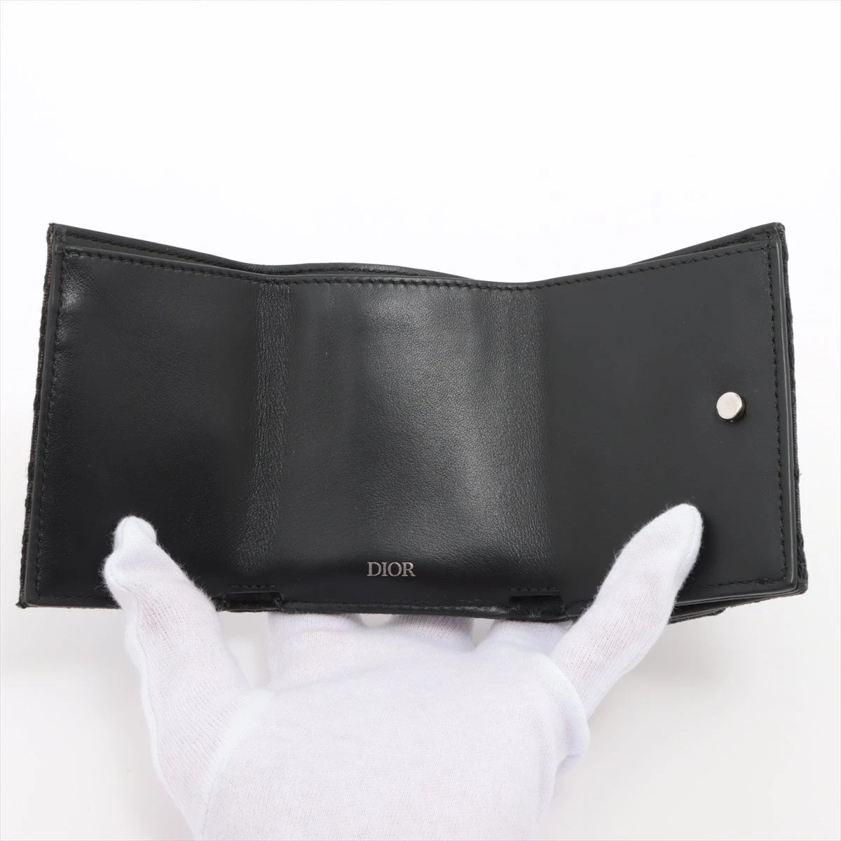 ディオール オブリーク キャンバス×レザー コンパクトウォレット