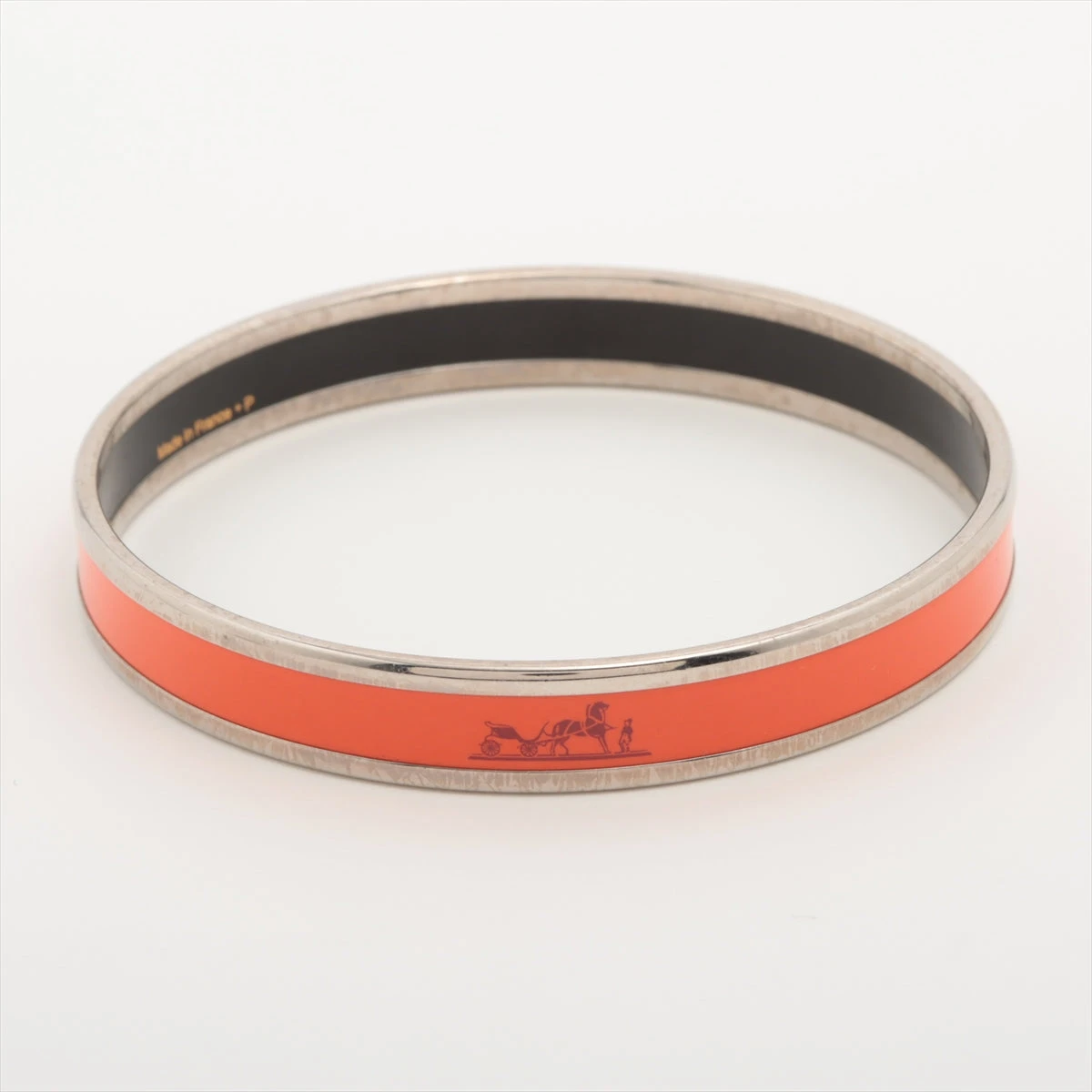 エルメス エマイユPM バングル GP オレンジ A3394963｜中古