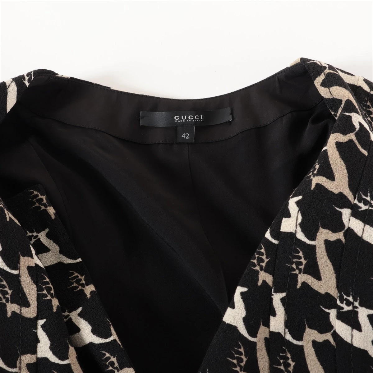 SALE！すぐ届く■グッチ国内発■シンプルなブラック ワンピース ブラック（黒）系 S GUCCI(グッチ) ワンピース(レディース