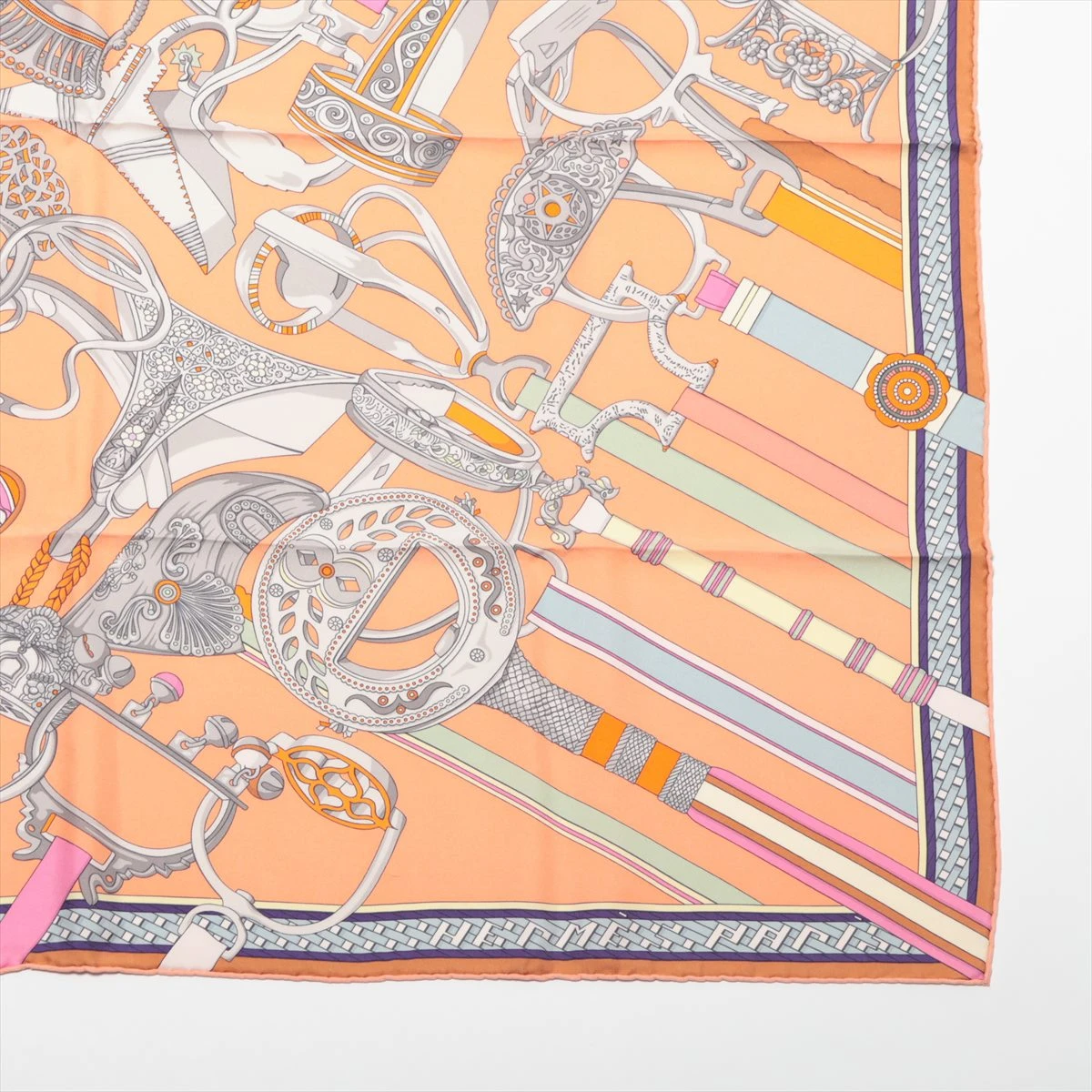 エルメス カレ90 Concours d'etriers エトリエの競演 スカーフ シルク