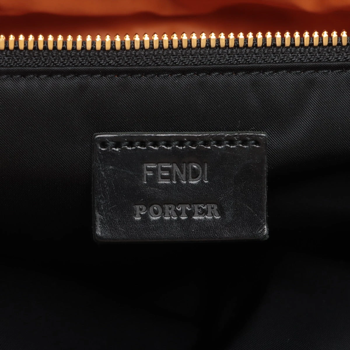フェンディ×ポーター ピーカブー ナイロン×レザー 2WAYハンドバッグ 