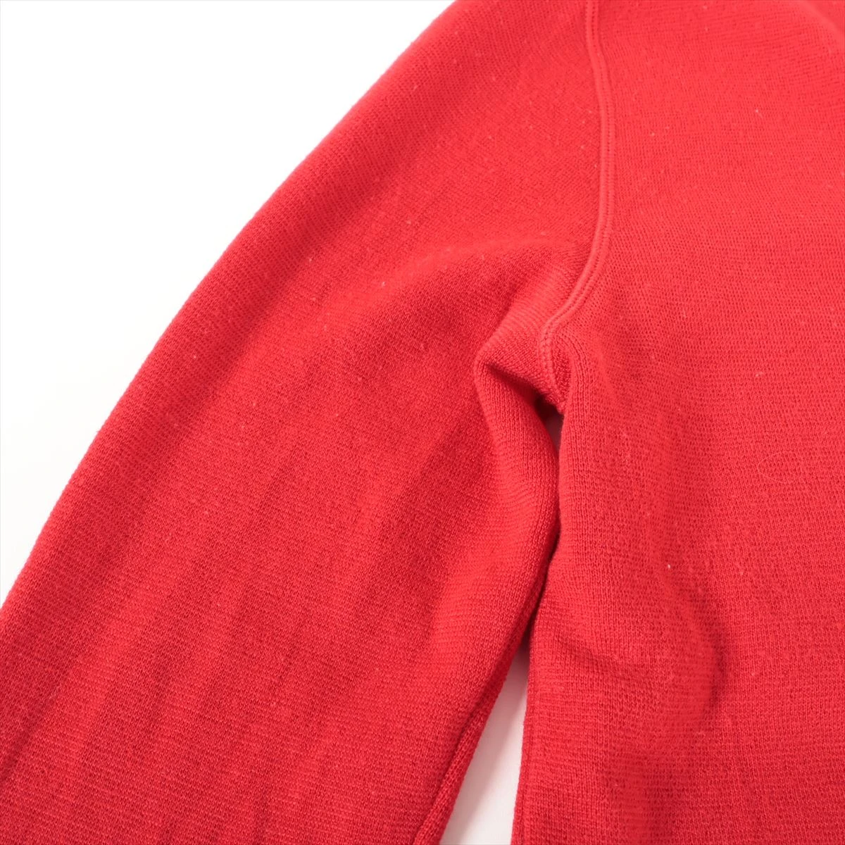 フェンディ 17年 ウール ニット 46 メンズ レッド FZZ113 ホログラム  