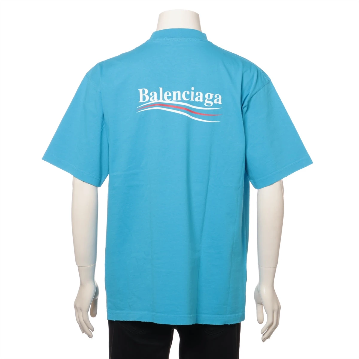 バレンシアガ 22年 コットン Tシャツ XXS メンズ ブルー 641675