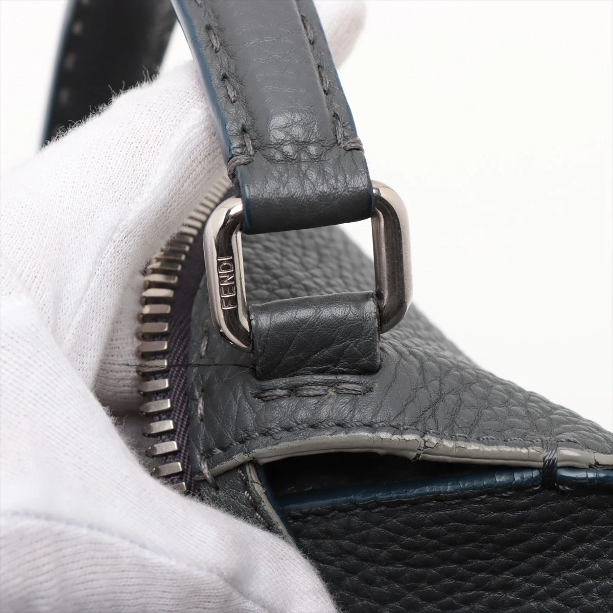 フェンディ セレリア　グレージュハンドバッグ スカーフ付き　2way 1440 FENDI フェンディ ピーカブー セレリア 2WAY ハンドバッグ