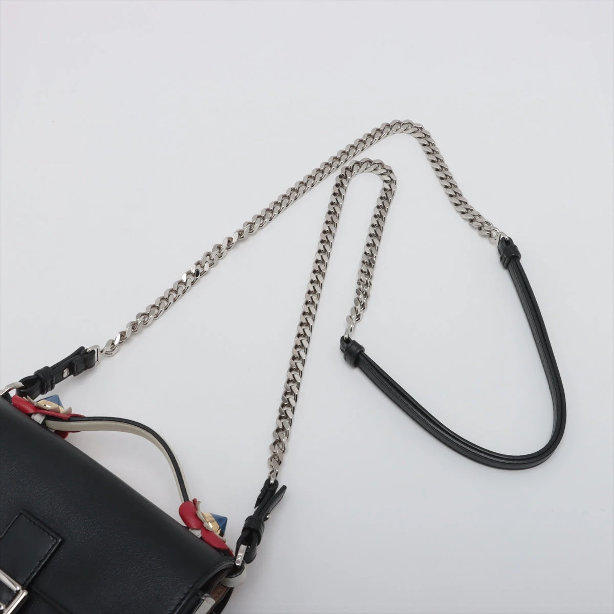 フェンディ ダブルマイクロバゲット レザー 2WAYショルダー