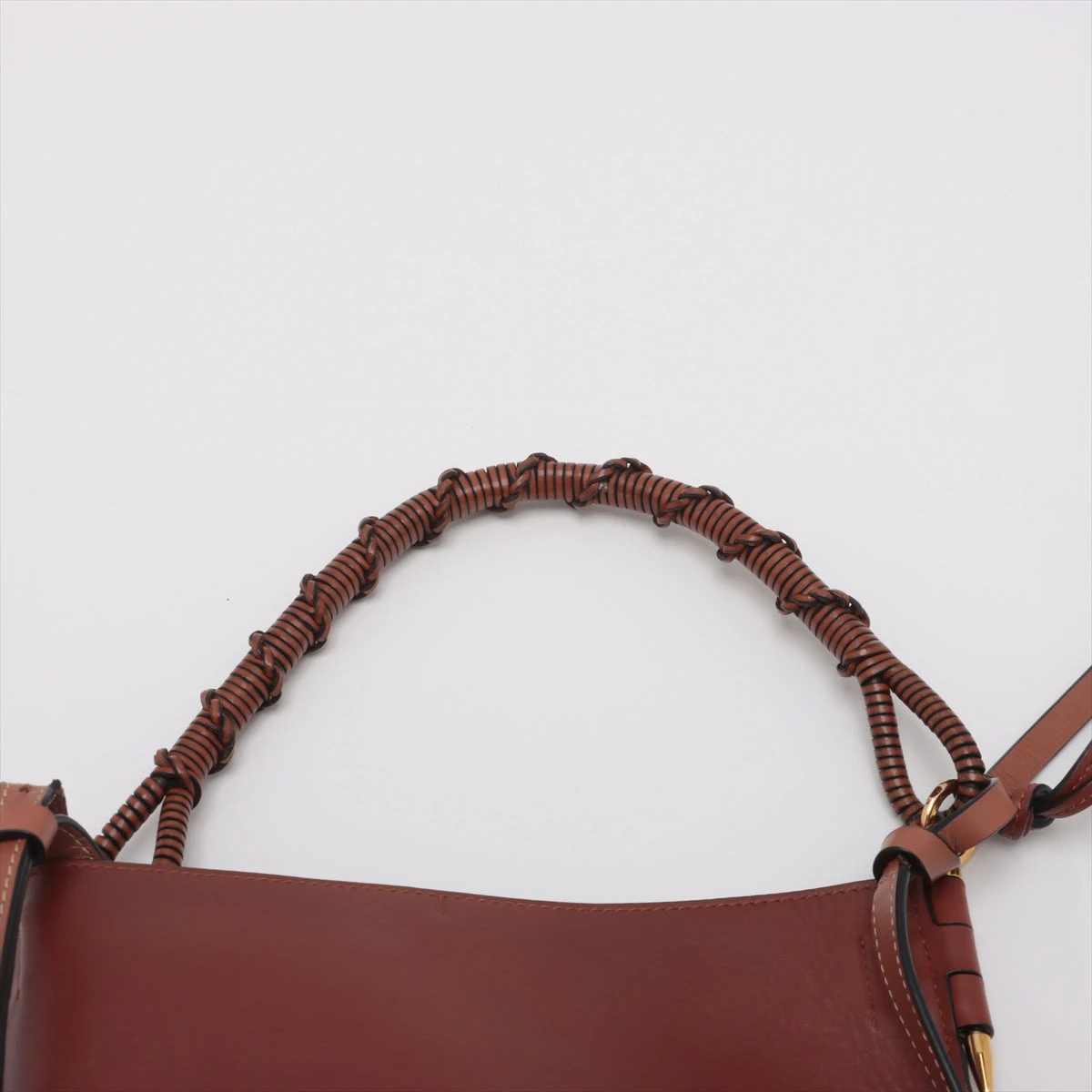 【最終値下げ】ロエベ　バングル　ブラウン LOEWE レザー バングル ブラウン