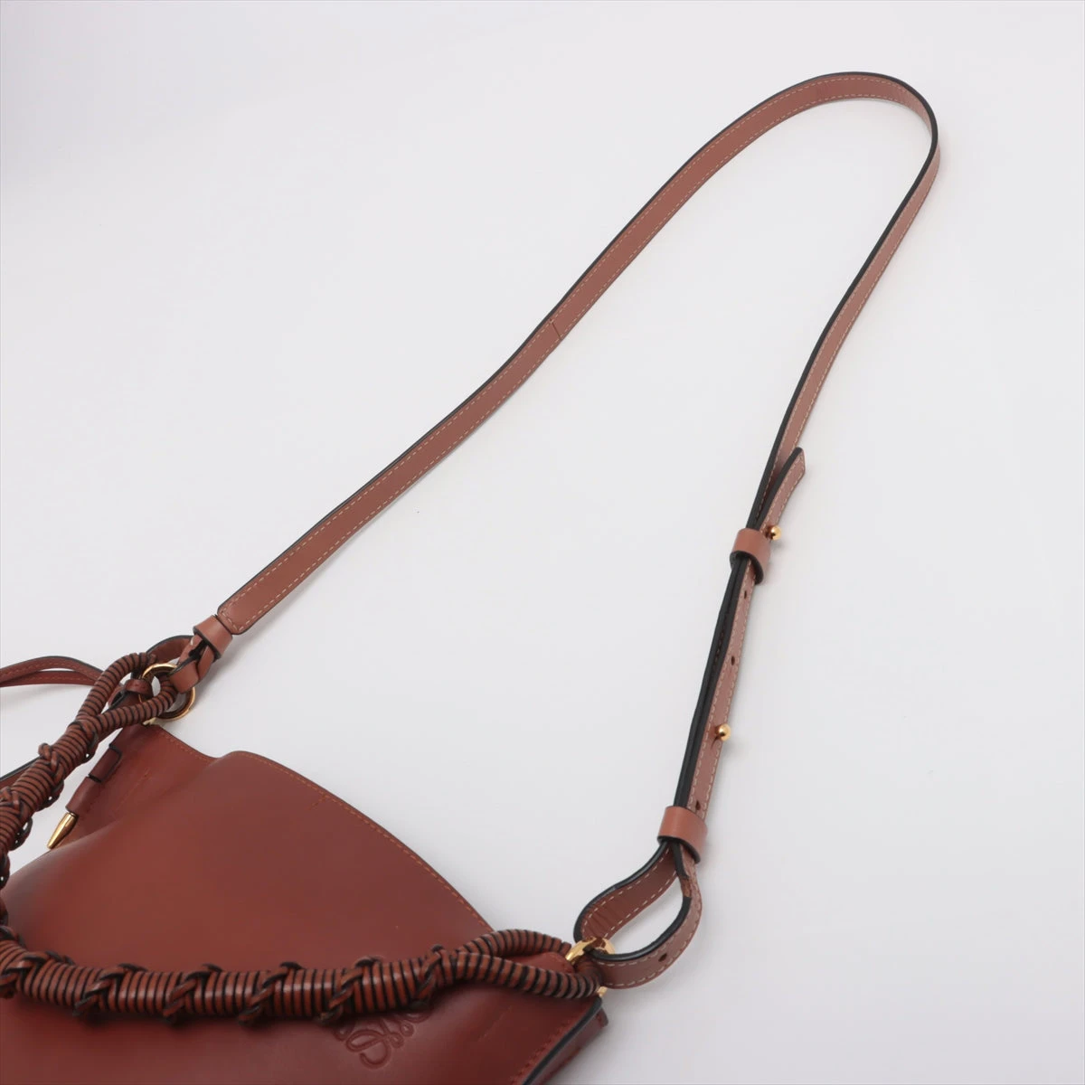 美品✨LOEWE ゲート　バケット　ブラウン　バッグ　2way レザー 美品✨LOEWE ゲート バケット ブラウン バッグ 2way レザー