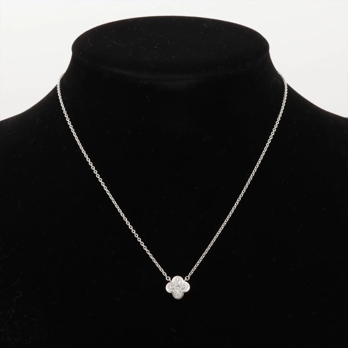 ヴァンクリーフ&アーペル ピュア アルハンブラ ダイヤ ネックレス 750